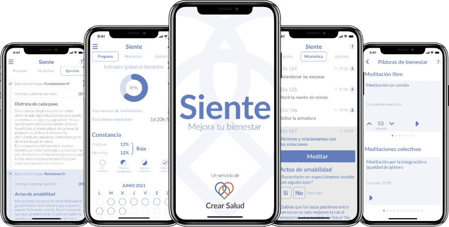 Our application - Siente, touched the lives of 500,000 users