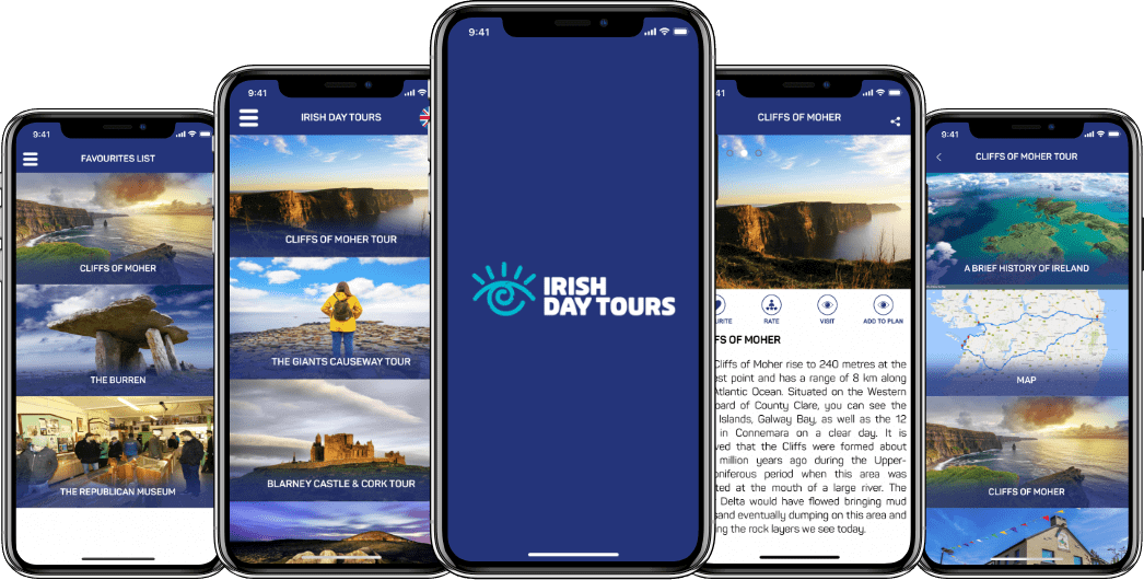 Irish day tours app screenshot